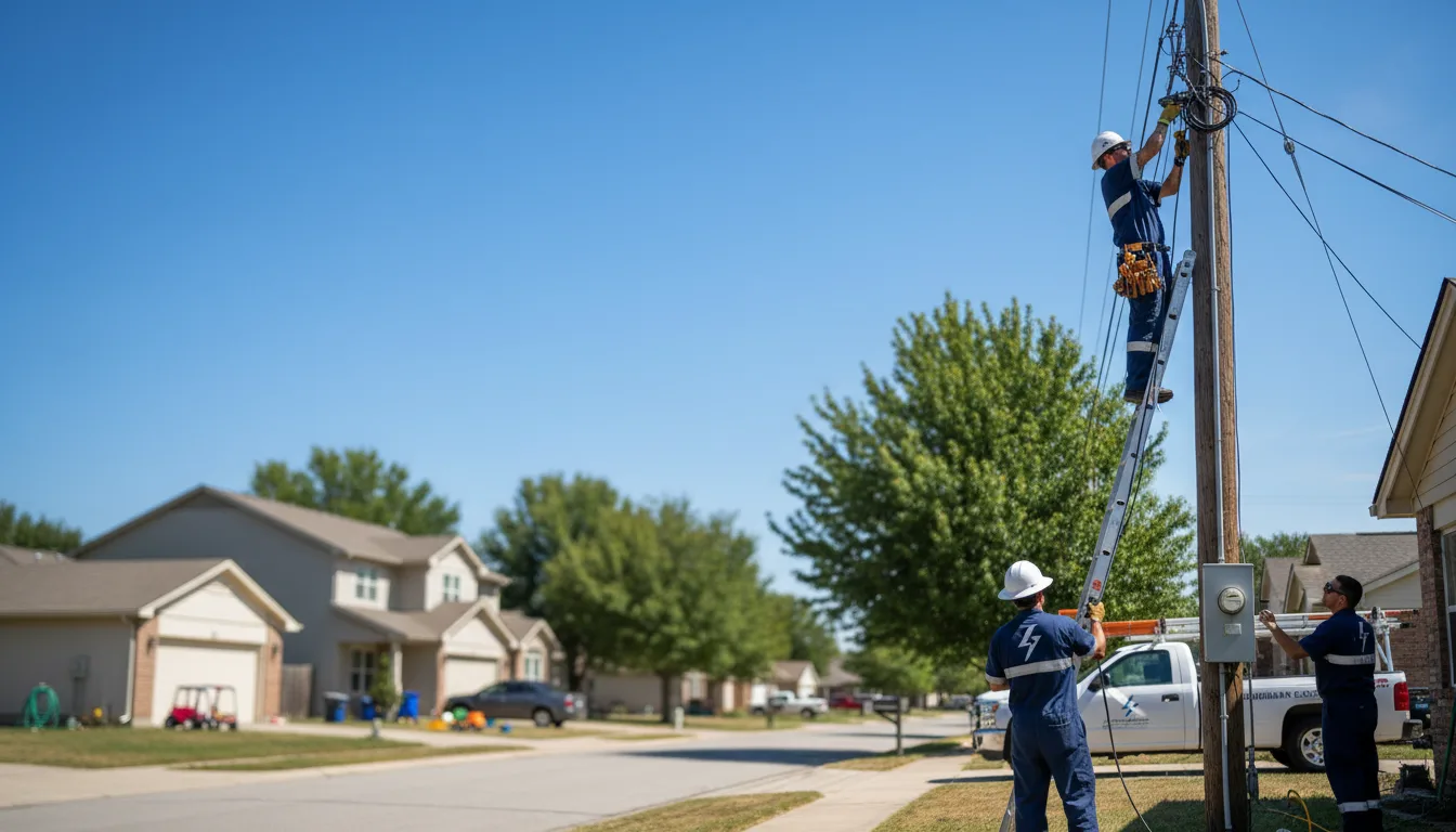 Residential electrician providing installation services in Tolstoy, SD